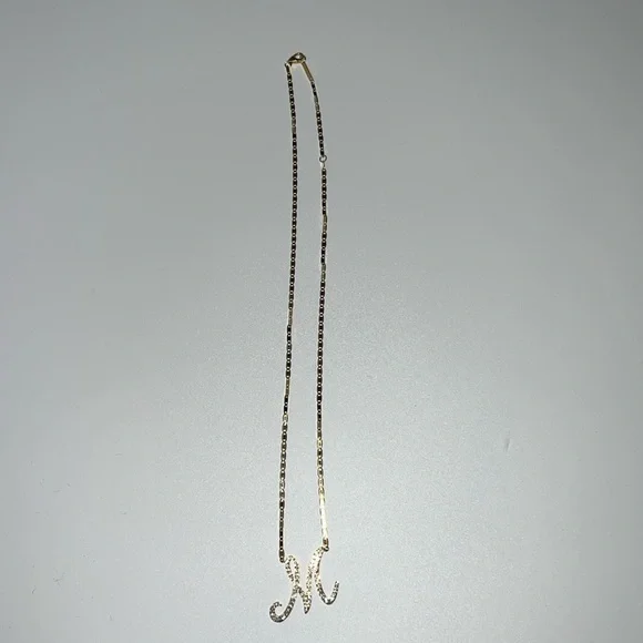 💎NWT LANA MALIBU INITIAL NECKLACE “M” 14 K GOLD & DIAMOND - Picture 9 of 17